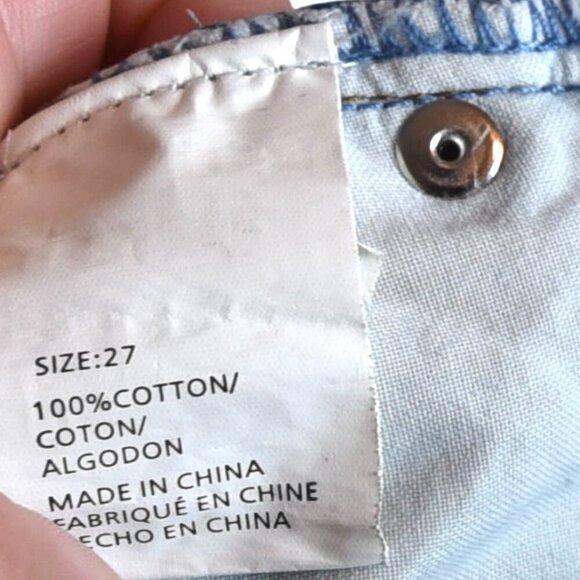 O'Neill Denim Distressed Jeans Shorts Sz 27 Beachy Surfer Girl Coastal Preppy - Picture 10 of 11